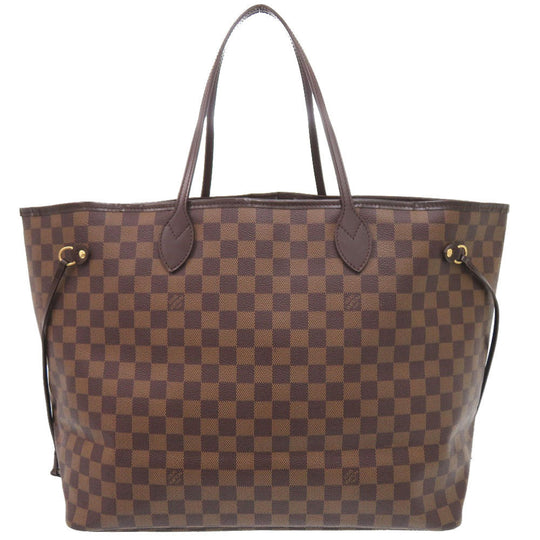 LOUIS VUITTON Tote Bag N51106 Damier canvas Brown Damier Ebene Neverfull GM Women Used Authentic