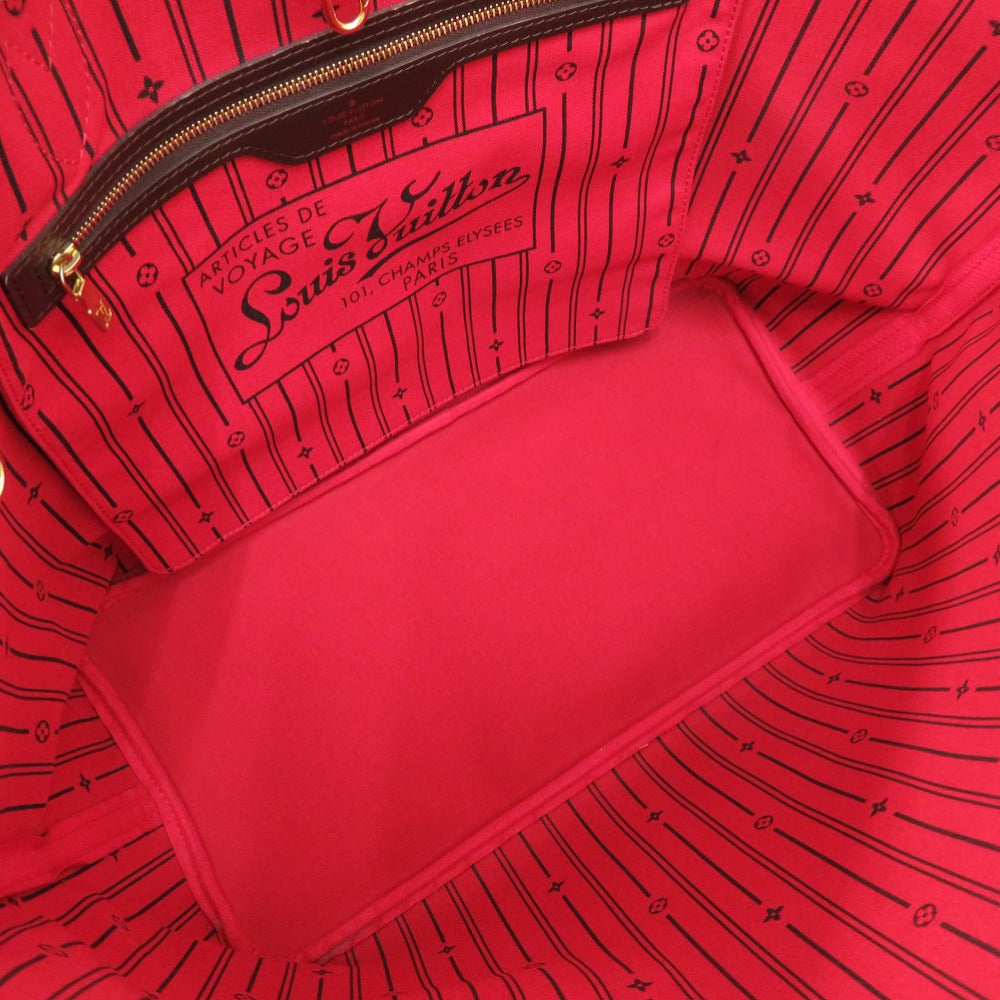 LOUIS VUITTON Tote Bag N51106 Damier canvas Brown Damier Ebene Neverfull GM Women Used Authentic