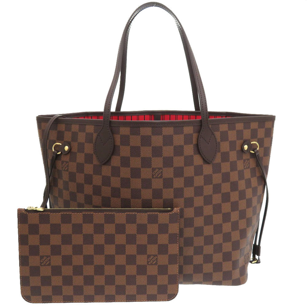 LOUIS VUITTON Tote Bag N41358 Damier canvas Slys Damier New Neverfull MM Women Used Authentic