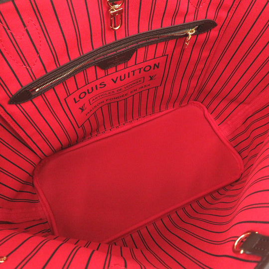 LOUIS VUITTON Tote Bag N41358 Damier canvas Slys Damier New Neverfull MM Women Used Authentic