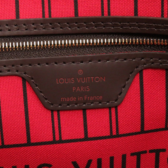 LOUIS VUITTON Tote Bag N41358 Damier canvas Slys Damier New Neverfull MM Women Used Authentic