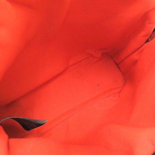 HERMES Pouch canvas black Bored pouch 20 Women Used Authentic