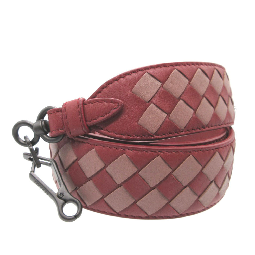 BOTTEGAVENETA Shoulder strap 563992 leather Red Women(Unisex) Used Authentic