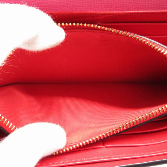 VALENTINO Long Wallet Purse leather pink Bi-fold Rockstud Women Used Authentic