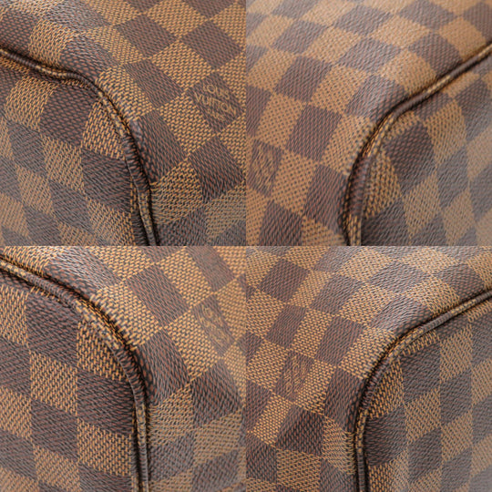 LOUIS VUITTON Tote Bag N51105 Damier canvas Brown Damier Neverfull MM Women Used Authentic
