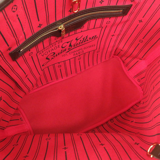 LOUIS VUITTON Tote Bag N51105 Damier canvas Brown Damier Neverfull MM Women Used Authentic