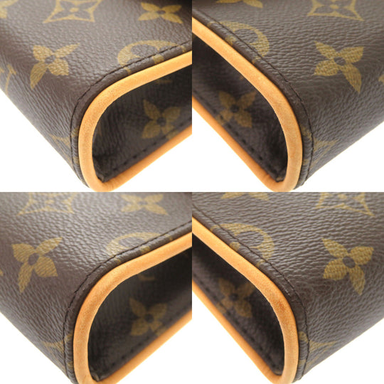 LOUIS VUITTON Waist bag M51855 Monogram canvas Brown Monogram Pochette Florentine Women Used Authentic