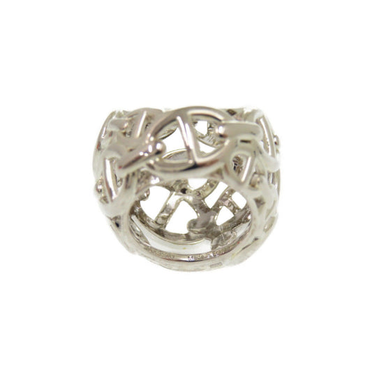 HERMES Ring Silver925 Silver Chene Dunkle Enchaine TGM Women 50 Used Authentic