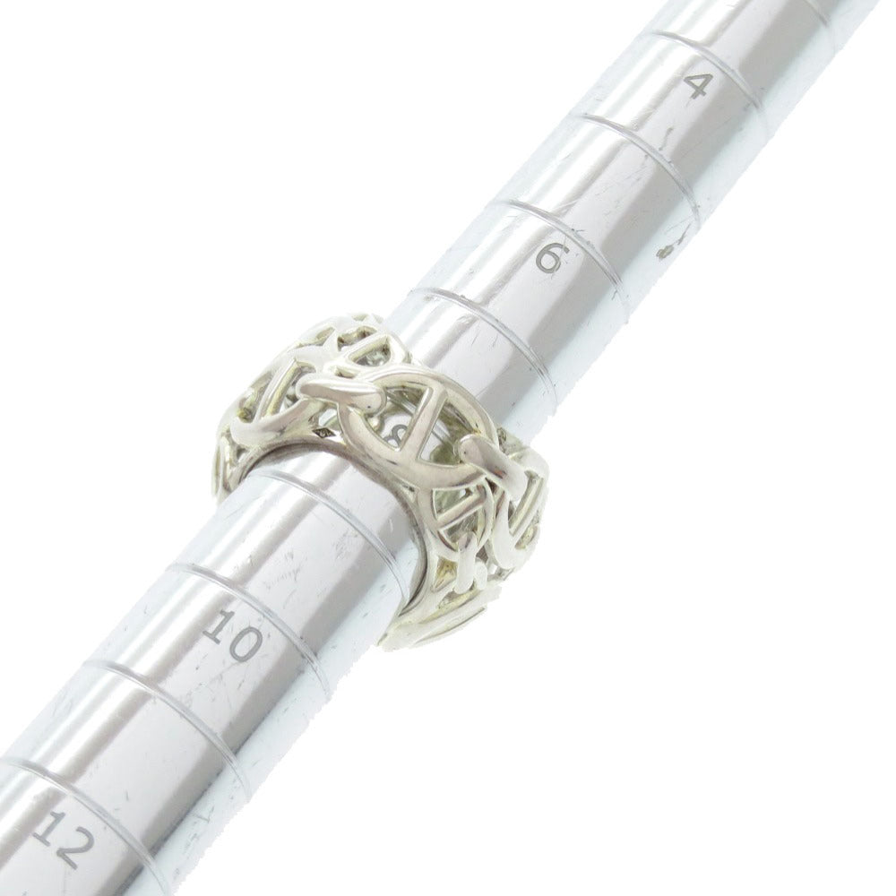 HERMES Ring Silver925 Silver Chene Dunkle Enchaine TGM Women 50 Used Authentic