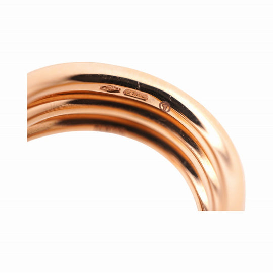 Damiani Ring K18 pink gold, white ceramic white Eden Women Used Authentic