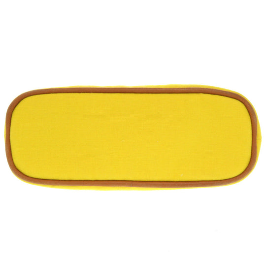 HERMES Pouch cotton yellow Boride pouch mini mini Women Used Authentic
