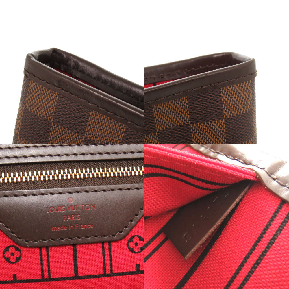 LOUIS VUITTON Tote Bag N51105 Damier canvas Brown Damier Neverfull MM Women Used Authentic