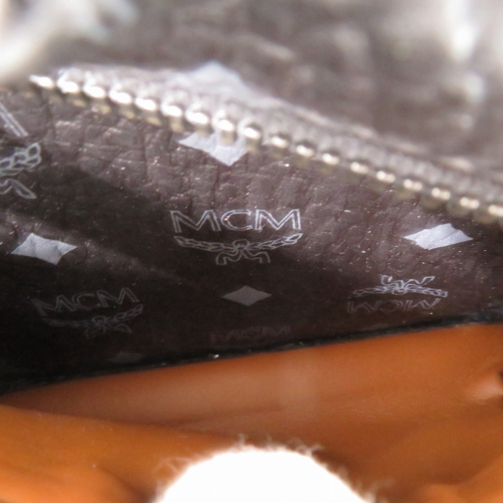 MCM Backpack MMK6SVE37BK001 leather black Studs Vicetos Women Used Authentic