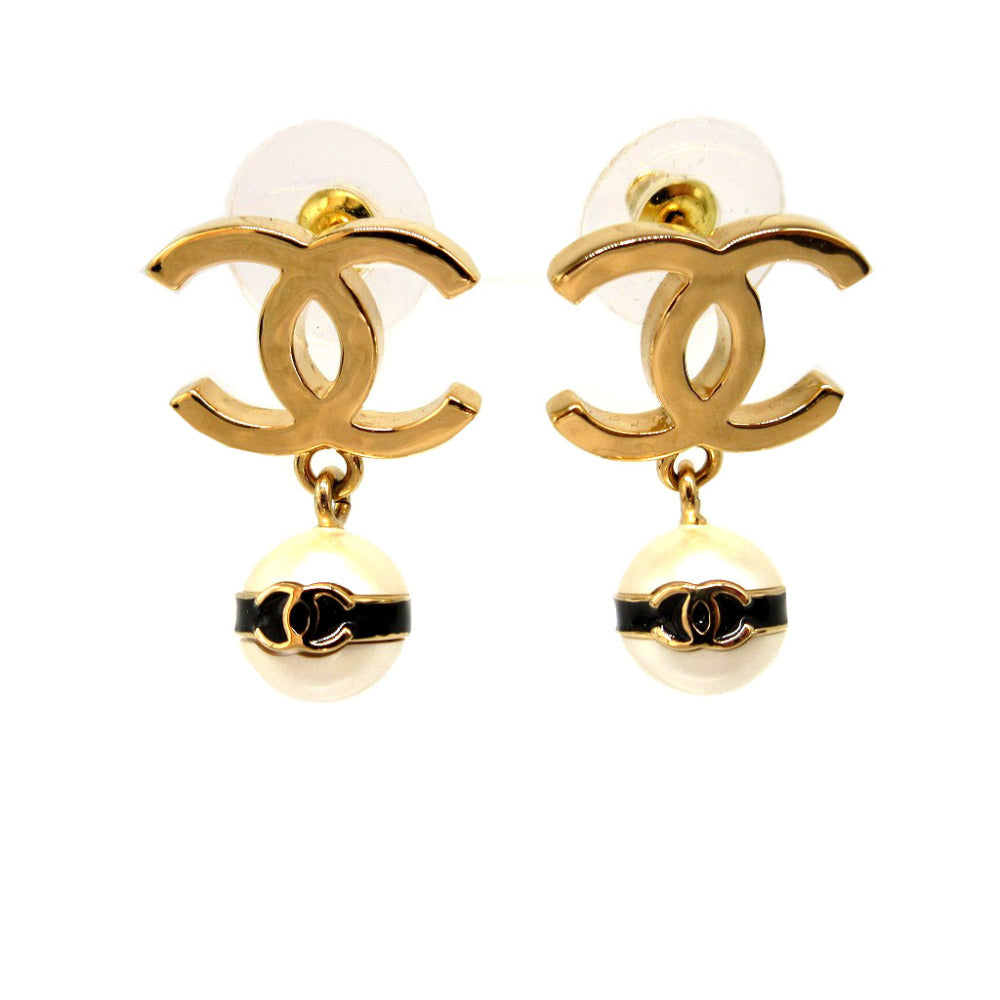 CHANEL Pierce metal gold COCO Mark Women Used Authentic
