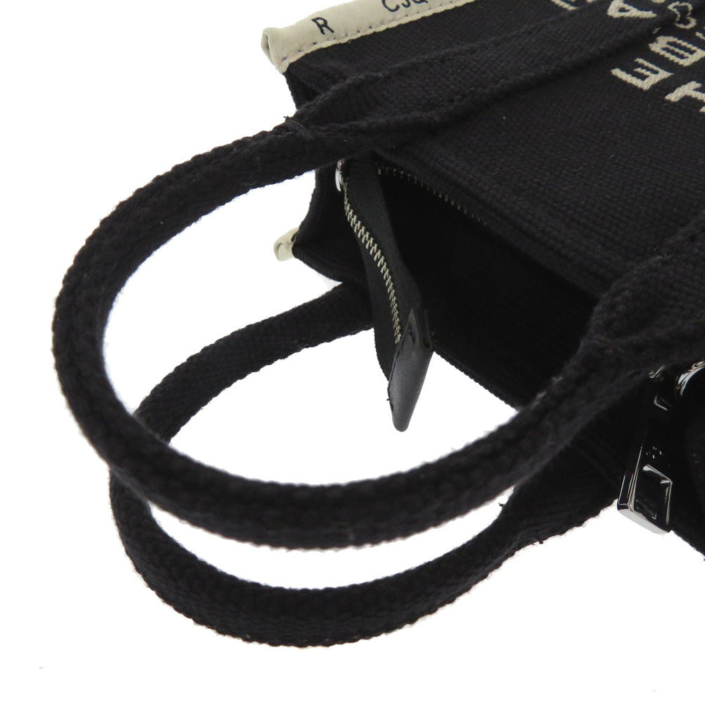 MARC JACOBS Tote Bag Cotton, Polyester black THE JACQUARD PHONE TOTE BAG Women Used Authentic