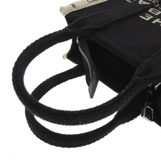 MARC JACOBS Tote Bag Cotton, Polyester black THE JACQUARD PHONE TOTE BAG Women Used Authentic