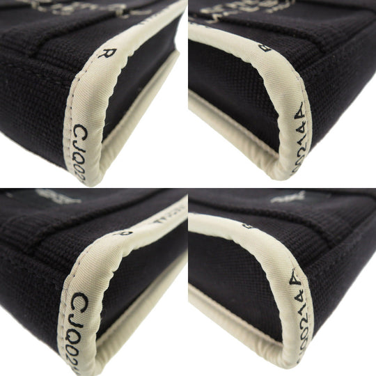 MARC JACOBS Tote Bag Cotton, Polyester black THE JACQUARD PHONE TOTE BAG Women Used Authentic
