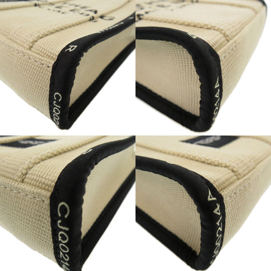 MARC JACOBS Tote Bag Cotton, Polyester beige THE JACQUARD PHONE TOTE BAG Women Used Authentic