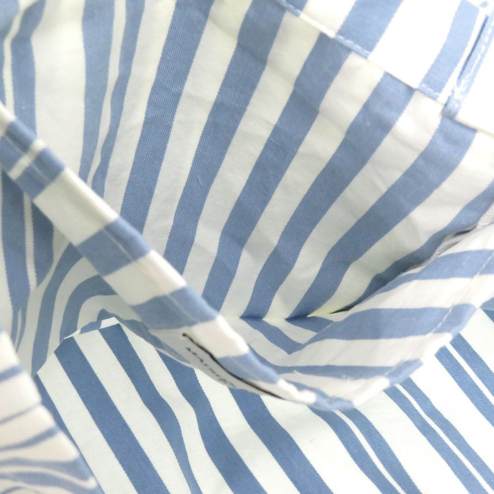 MAISON KITSUNE Tote Bag IU05167WW2002 S422 cotton blue MAISON KITSUNE Tote Bag IU05167WW2002 S422 UNISEX Blue Stripe unisex(Unisex) Used Authentic