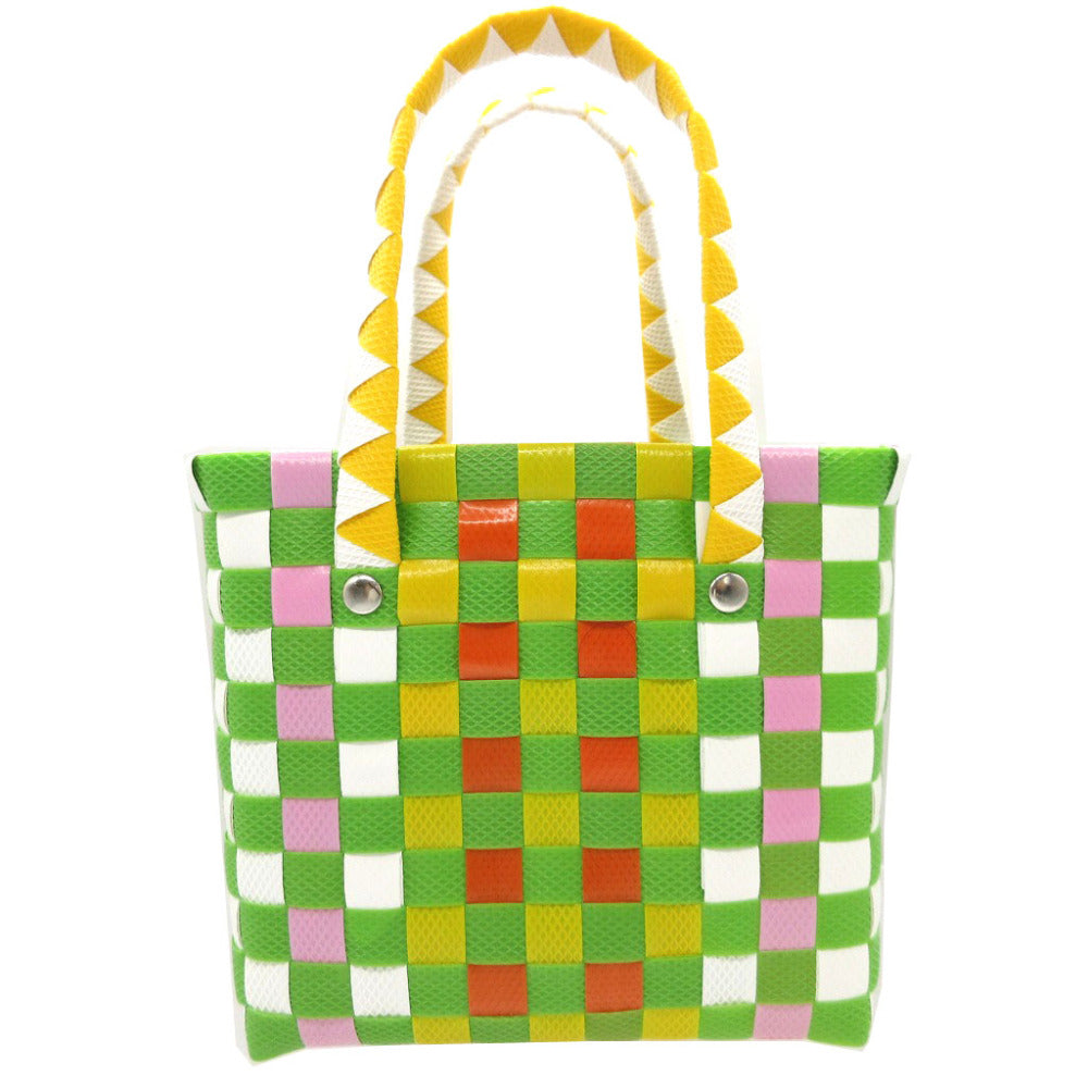 MARNI Handbag M00178 plastic green Picnic Micro Basket Bag Women Used Authentic