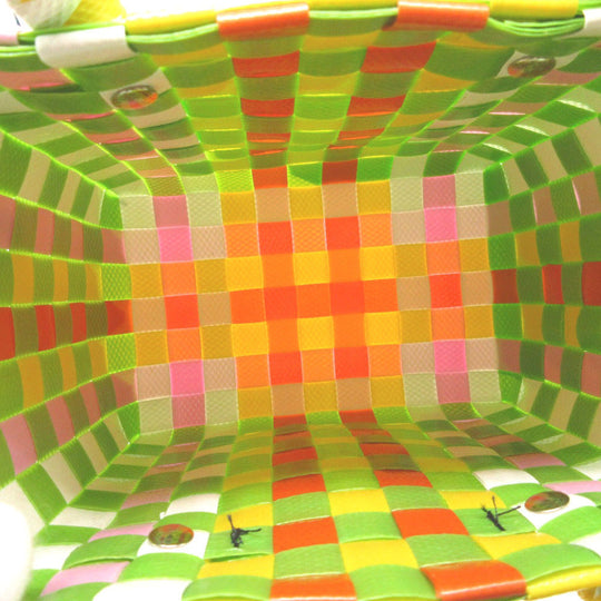 MARNI Handbag M00178 plastic green Picnic Micro Basket Bag Women Used Authentic