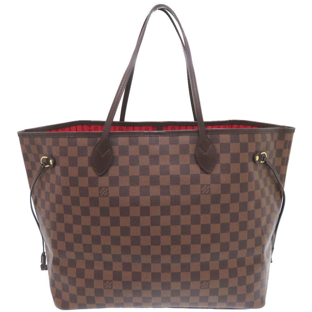 LOUIS VUITTON Tote Bag N51106 Damier canvas Brown Damier Ebene Neverfull GM Women Used Authentic