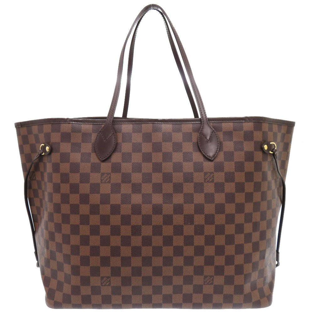 LOUIS VUITTON Tote Bag N51106 Damier canvas Brown Damier Ebene Neverfull GM Women Used Authentic