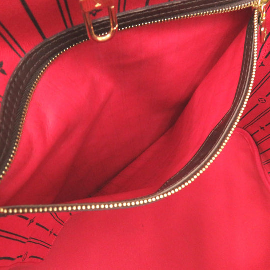 LOUIS VUITTON Tote Bag N51106 Damier canvas Brown Damier Ebene Neverfull GM Women Used Authentic