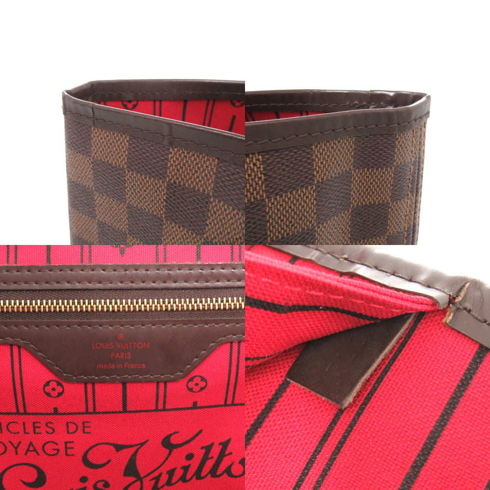 LOUIS VUITTON Tote Bag N51106 Damier canvas Brown Damier Ebene Neverfull GM Women Used Authentic