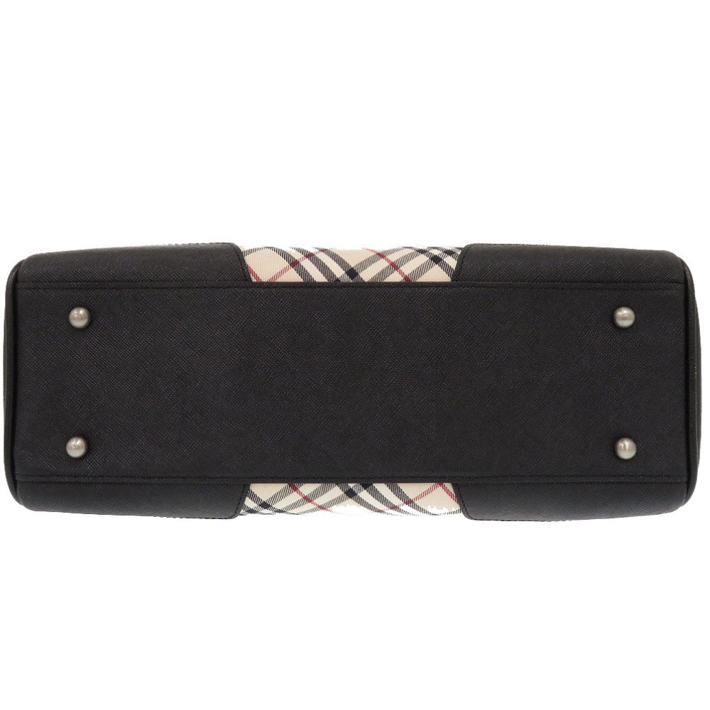 BURBERRY Handbag Canvas, Leather beige Nova Check Women Used Authentic