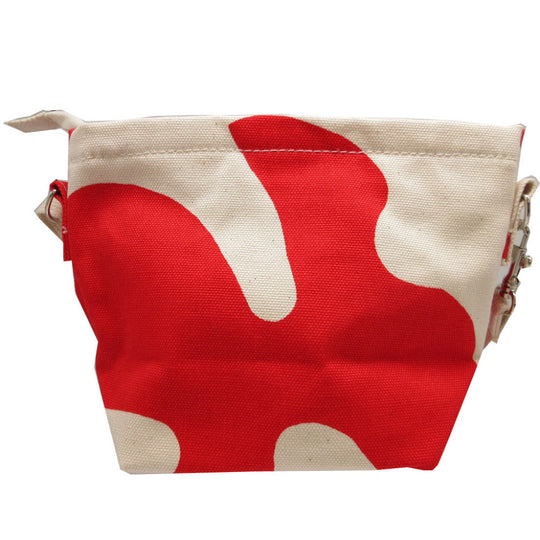 marimekko Shoulder Bag canvas Ivory Mono Mini Crossbody Women Used Authentic