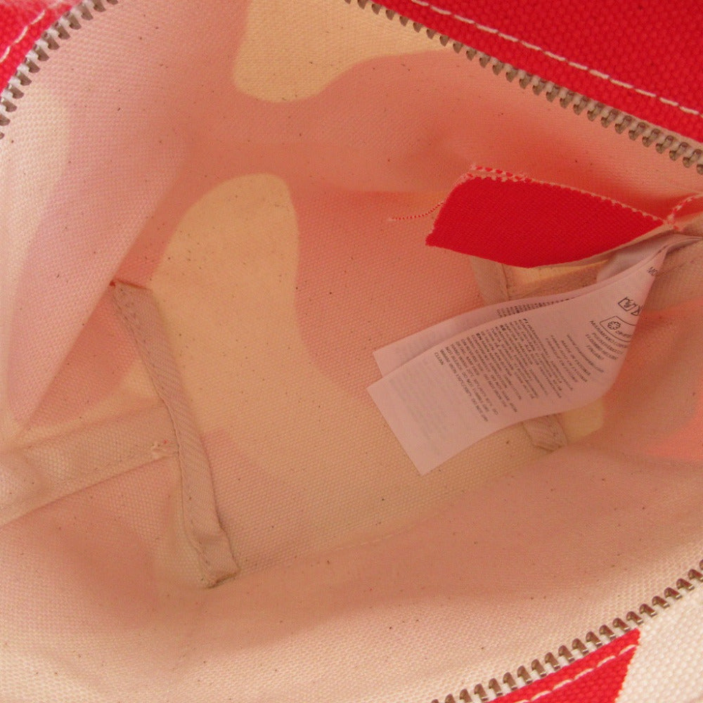 marimekko Shoulder Bag canvas Ivory Mono Mini Crossbody Women Used Authentic