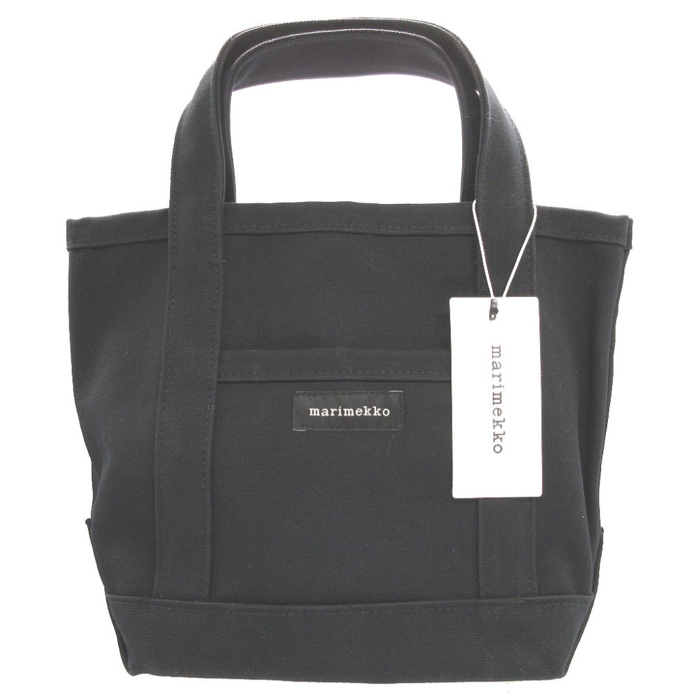 marimekko Tote Bag 44400 canvas black mini Perskassi unisex(Unisex) Used Authentic