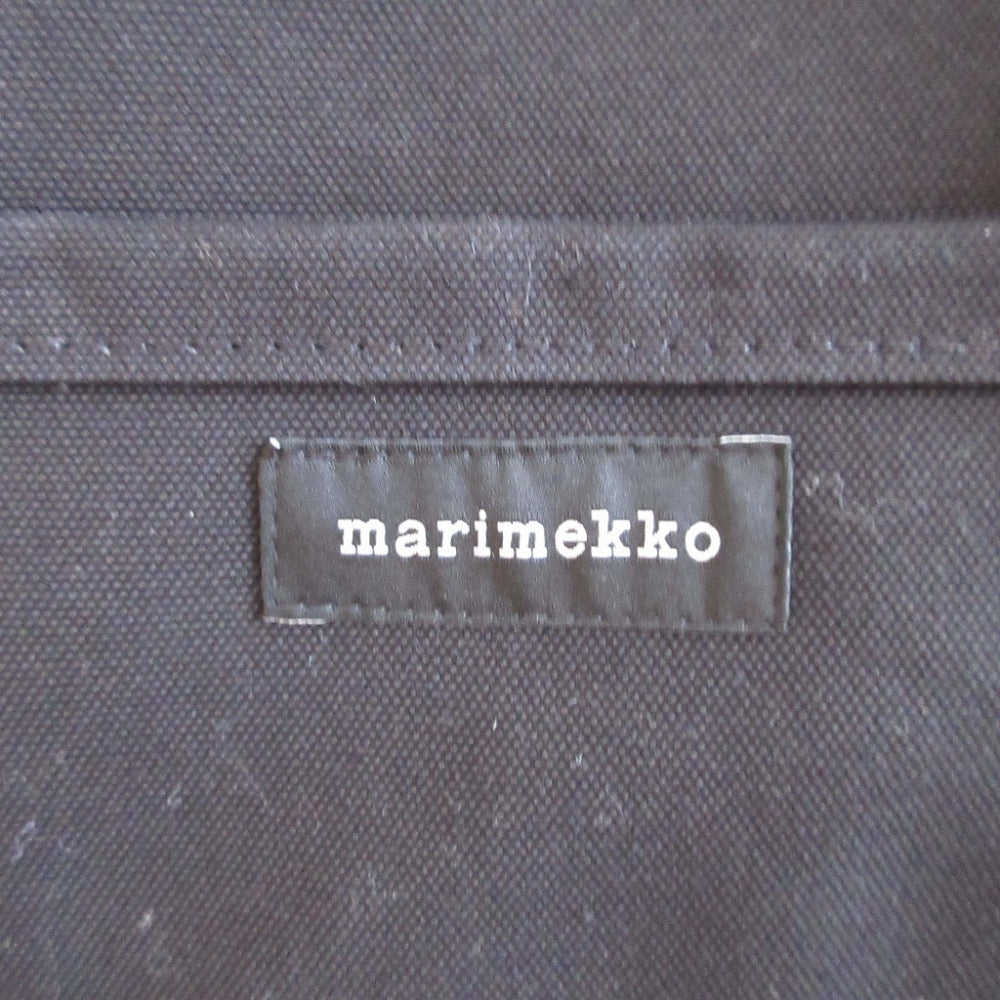 marimekko Tote Bag 44400 canvas black mini Perskassi unisex(Unisex) Used Authentic