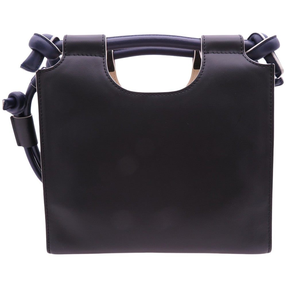 MARNI Shoulder Bag BMMP0055Q0  leather black MARCEL KNOT Tube knot Women Used Authentic