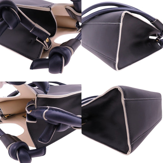 MARNI Shoulder Bag BMMP0055Q0  leather black MARCEL KNOT Tube knot Women Used Authentic