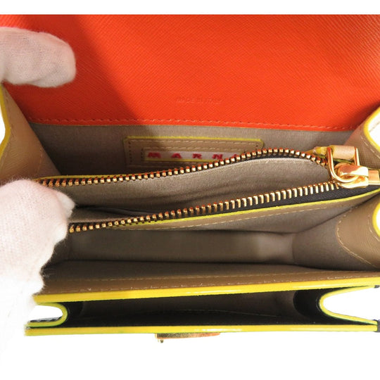 MARNI Shoulder Bag LV520Z248Y Calfskin multicolor TRUNK Mini Shoulder Bag Women Used Authentic