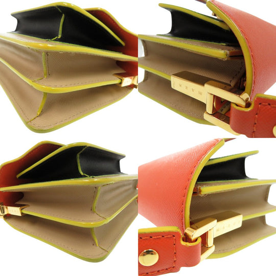 MARNI Shoulder Bag LV520Z248Y Calfskin multicolor TRUNK Mini Shoulder Bag Women Used Authentic