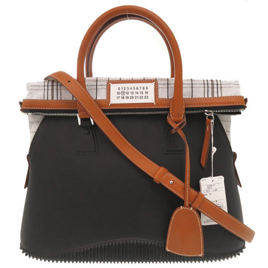 Maison Margiela Tote Bag S61WG0107 Rubber, Leather black 5AC Women Used Authentic