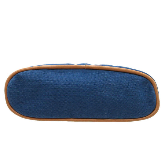 HERMES Pouch cotton blue Bolide Pouch 20 PM Women Used Authentic