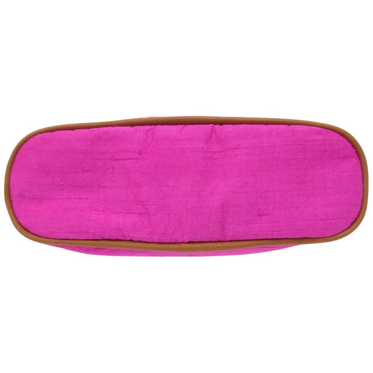 HERMES Pouch silk Rose Pivoine Hermes Bolide Pouch 16 Silk Women Used Authentic