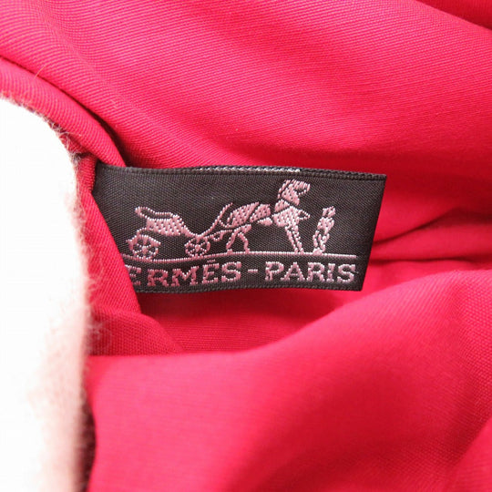 HERMES Pouch silk Rose Pivoine Hermes Bolide Pouch 16 Silk Women Used Authentic