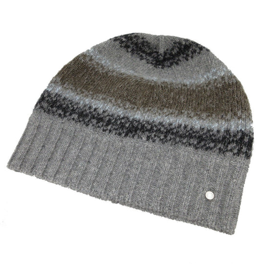 HERMES Other hats Cashmere, Wool gray Knitted hat with Serie buttons unisex(Unisex) M Used Authentic