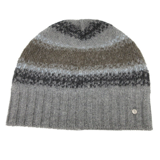 HERMES Other hats Cashmere, Wool gray Knitted hat with Serie buttons unisex(Unisex) M Used Authentic