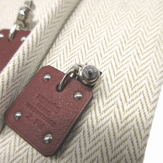 HERMES Pierce Leather, Metal Brown heart Asdukour Women Used Authentic