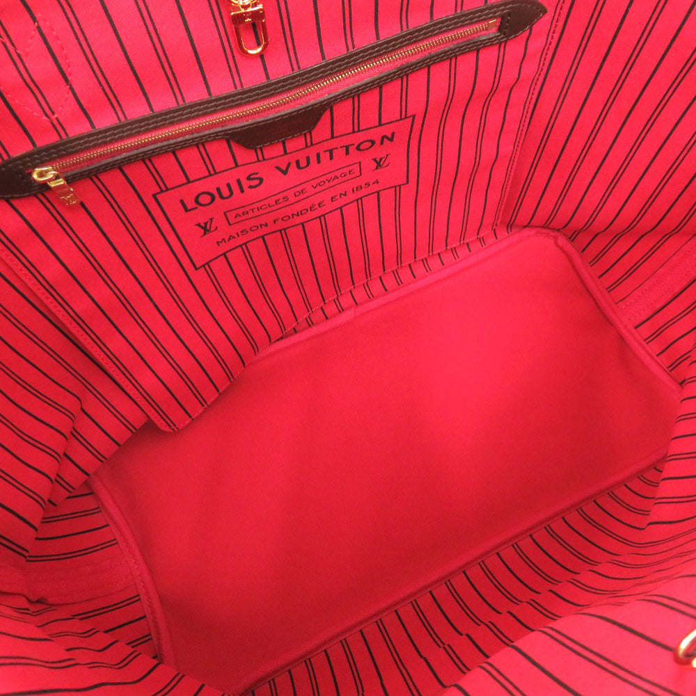 LOUIS VUITTON Tote Bag N41357 Damier canvas Brown Damier New Neverfull GM Women Used Authentic