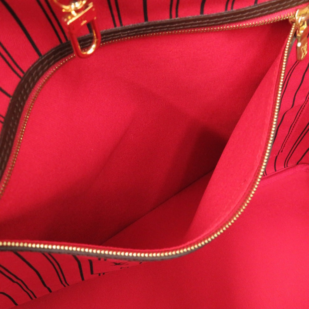 LOUIS VUITTON Tote Bag N41357 Damier canvas Brown Damier New Neverfull GM Women Used Authentic