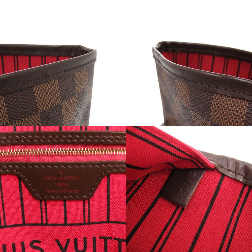 LOUIS VUITTON Tote Bag N41357 Damier canvas Brown Damier New Neverfull GM Women Used Authentic