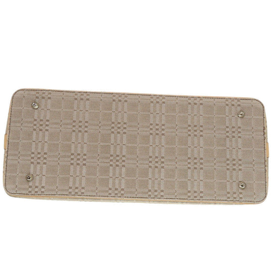 BURBERRY Handbag Canvas, Leather beige Women Used Authentic