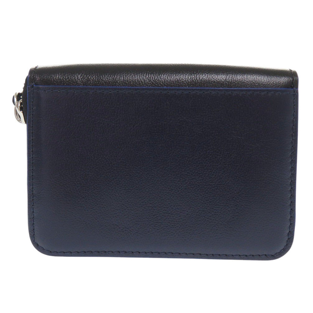 MARNI Coin case PFMI0038U0 leather black Zip Around Wallet Women Used Authentic